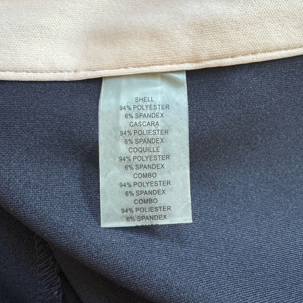 Women’s Vince Camuto blue w/ peach stripe 3/4 sleeve shift dress Size 8 - Picture 4 of 4